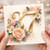 37th Birthday Card, Floral Gold Number 37 Card
