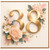 38th Birthday Card for Her, Elegant Gold Floral Birthday Card