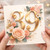 39th Birthday Card, Floral Gold Number 39 Card