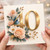 40th Birthday Card, Floral Gold Number 40 Card