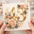 43rd Birthday Card, Floral Gold Number 43 Birthday Card