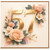 57th Birthday Card, Elegant Floral Number 57 Birthday Card