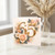 65th Birthday Card, Elegant Floral Gold Number Card