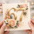 67th Birthday Card, Elegant Floral Gold Number 67 Card