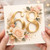 68th Birthday Card, Elegant Floral Gold Number 68 Card