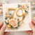 79th Birthday Card, Floral Gold 79 Birthday Card