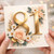 81st Birthday Card, Floral Gold Number 81 Birthday Card