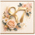 87th Birthday Card, Elegant Floral Gold Number 87 Card