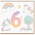 6th Birthday Card for Unicorn Lover