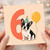 6th Birthday Card Cute French Bulldog with Party Hat and Balloon