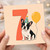 7th Birthday Card, Cute Dog Party Card