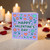 Happy Valentine's Day Card - Cute Hearts and Flowers Design on Purple - Romantic Greeting for Partner, Boyfriend, Girlfriend, Husband or Wife - Includes Envelope