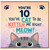 10th Birthday Card, Cat Pun Card for 10 Year Old