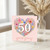 50th Birthday Card, Floral Heart 50 Years Young Card