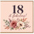 18th Birthday Card, 18 & Fabulous Floral Card