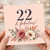 22nd Birthday Card, 22 & Fabulous Floral Birthday Card