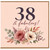 38th Birthday Card, 38 & Fabulous Floral Birthday Card