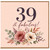 39th Birthday Card for Her, 39 & Fabulous Floral Birthday Card