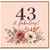 43rd Birthday Card, 43 & Fabulous Floral Birthday Card