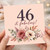 46th Birthday Card, 46 & Fabulous Floral Birthday Card