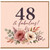 48th Birthday Card, 48 & Fabulous Floral Birthday Card