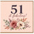 51st Birthday Card, 51 & Fabulous Floral Card