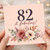 82nd Birthday Card, 82 & Fabulous Floral Birthday Card