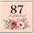 87th Birthday Card, 87 & Fabulous Floral Card