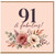 91st Birthday Card, 91 & Fabulous Floral Card