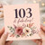103rd Birthday Card, 103 & Fabulous Floral Birthday Card