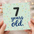 7th Birthday Card, 7 Years Old Card