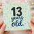 13th Birthday Card