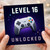 16th Birthday Card for Gamer, Level 16 Unlocked Gaming Card