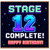 12th Birthday Card, Stage 12 Complete Happy Birthday Card