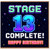 13th Birthday Card, Stage 13 Complete Happy Birthday Card