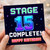 15th Birthday Card Stage 15 Complete Happy Birthday