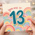 13th Birthday Card You Are 13 Pastel Rainbow Design