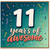 11th Birthday Card, 11 Years Old Awesome Birthday Card