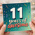 11th Birthday Card, 11 Years Old Awesome Birthday Card