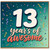 13th Birthday Card, 13 Years of Awesome Card