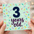 3rd Birthday Card, 3 Years Old Card