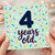 4th Birthday Card, 4 Years Old