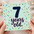 7th Birthday Card, 7 Years Old Card, 7 Year Old Birthday Card