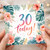 30th Birthday Card Tropical Floral Watercolour Today Design