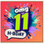 11th Birthday Card, OMG 11 H - BDAY Birthday Card