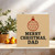 Merry Christmas Dad Card - Bauble - Christmas Card for Father, 145mm x 145mm Square, Includes Kraft Envelope