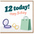 12th Birthday Card, Happy Birthday Card for 12 Year Old