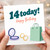 14th Birthday Card, Happy Birthday Fashion Themed Card for Teen Girl