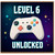 6th Birthday Card, Level 6 Unlocked Gaming Card