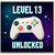 13th Birthday Card for Gamer, Level 13 Unlocked